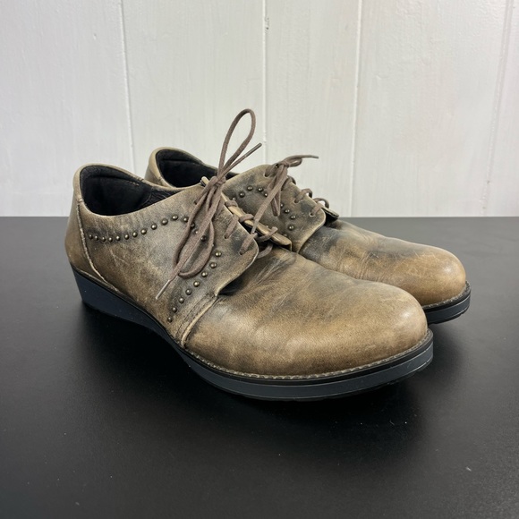 Naot Leather Lace Up Derby Shoes Sz 8 - Picture 2 of 12